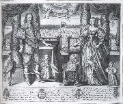 Charles i and Henrietta Maria and their children unknow artist